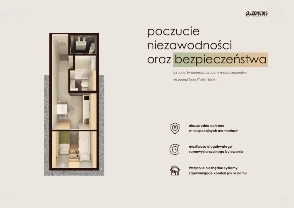 schrony przydomowe - przykładowy układ